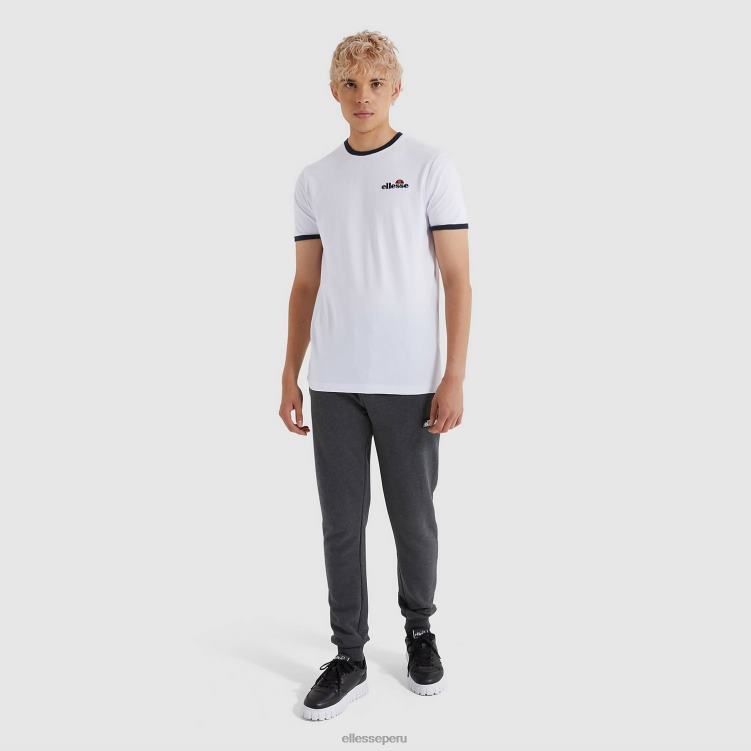 hombres camiseta meduno ropa Ellesse blanco PZZNT478