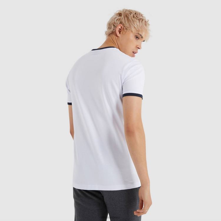 hombres camiseta meduno ropa Ellesse blanco PZZNT478