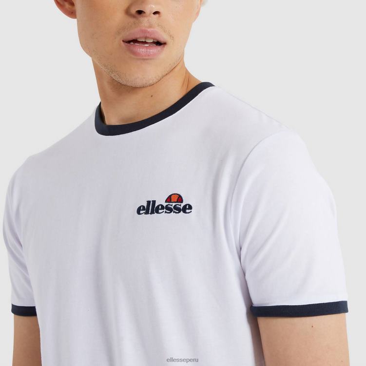 hombres camiseta meduno ropa Ellesse blanco PZZNT478