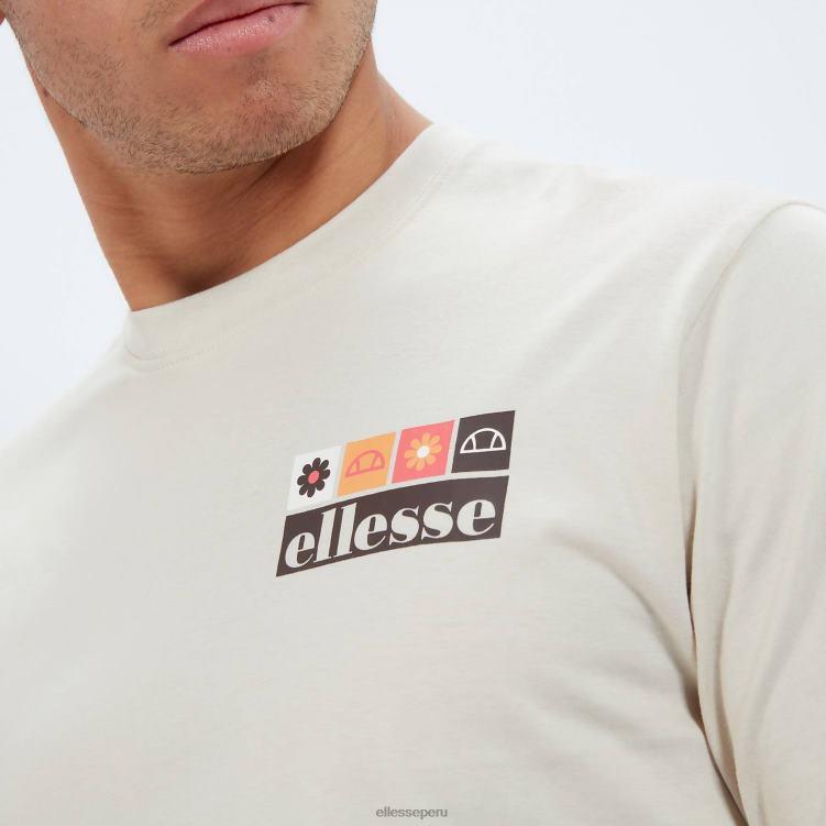 hombres camiseta mestière ropa Ellesse beige PZZNT396
