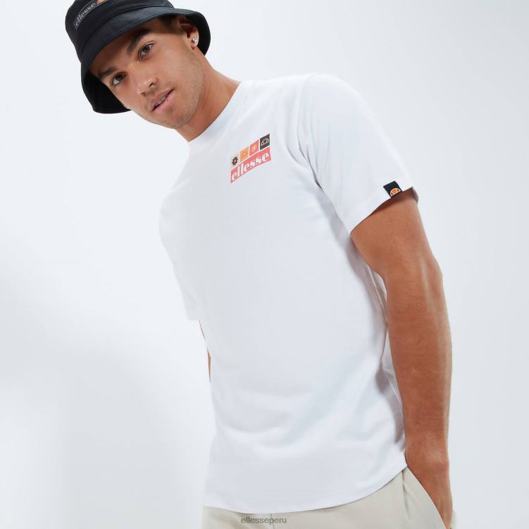 hombres camiseta mestière ropa Ellesse blanco PZZNT394
