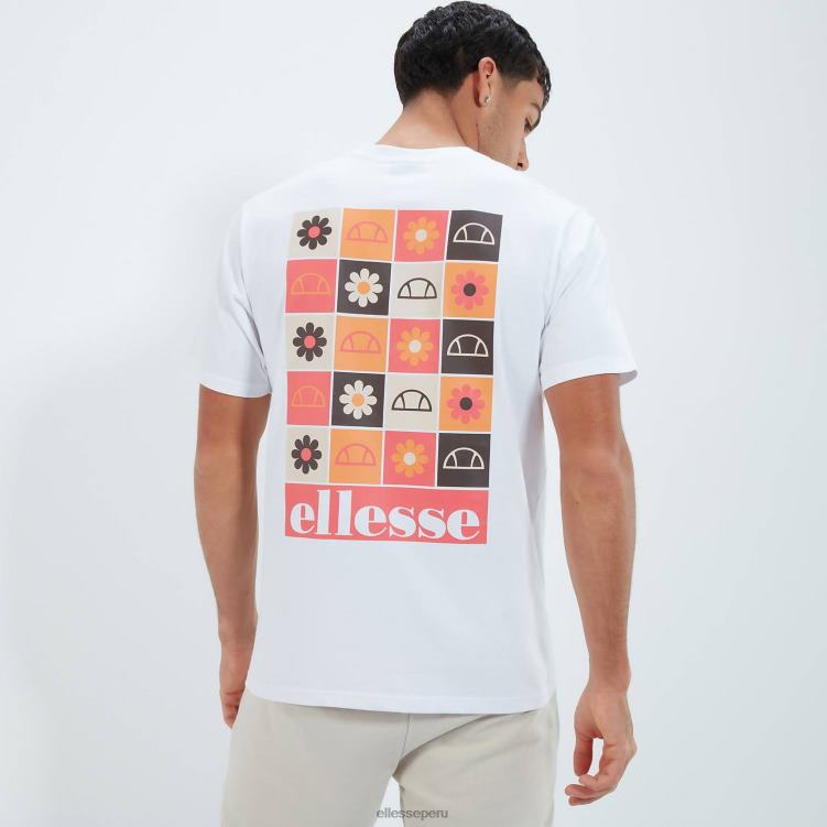 hombres camiseta mestière ropa Ellesse blanco PZZNT394