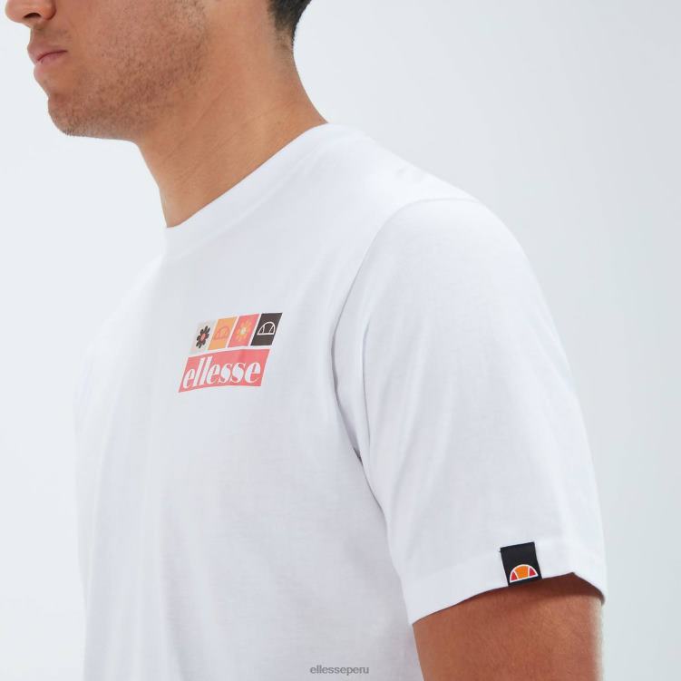 hombres camiseta mestière ropa Ellesse blanco PZZNT394