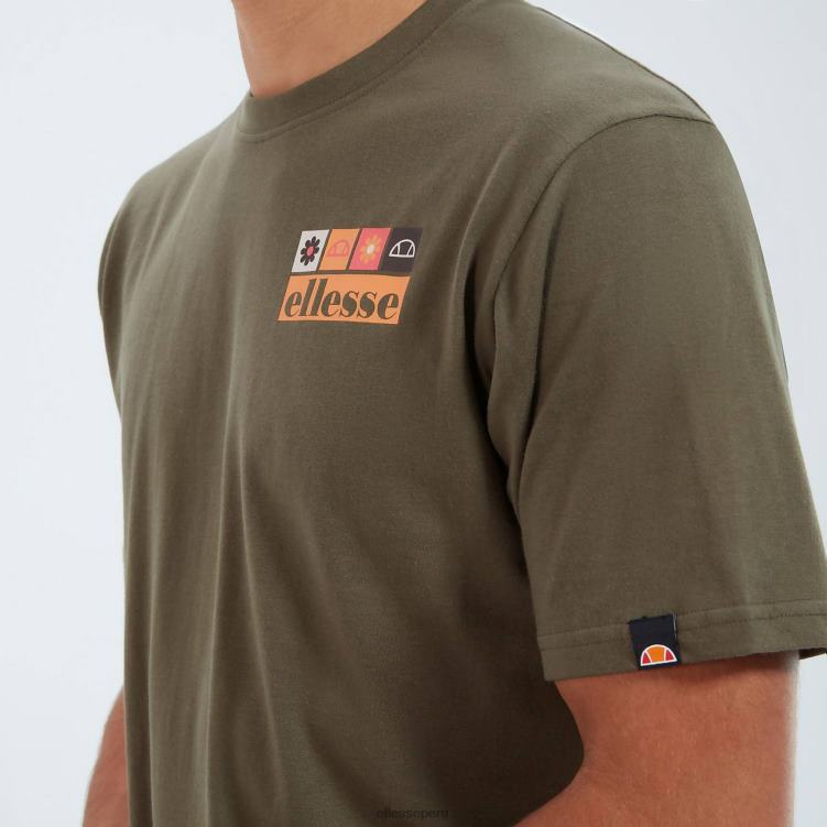 hombres camiseta mestière ropa Ellesse caqui PZZNT395