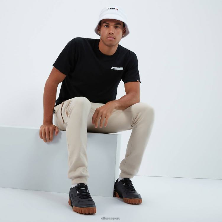 hombres camiseta meta ropa Ellesse negro PZZNT371
