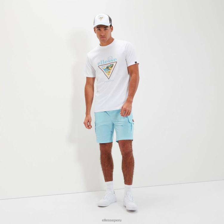 hombres camiseta pablo ropa Ellesse blanco PZZNT341