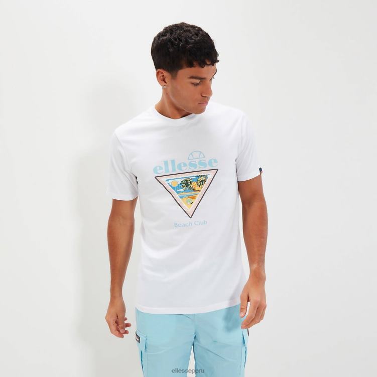 hombres camiseta pablo ropa Ellesse blanco PZZNT341