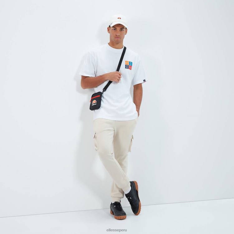 hombres camiseta rolletto ropa Ellesse blanco PZZNT372