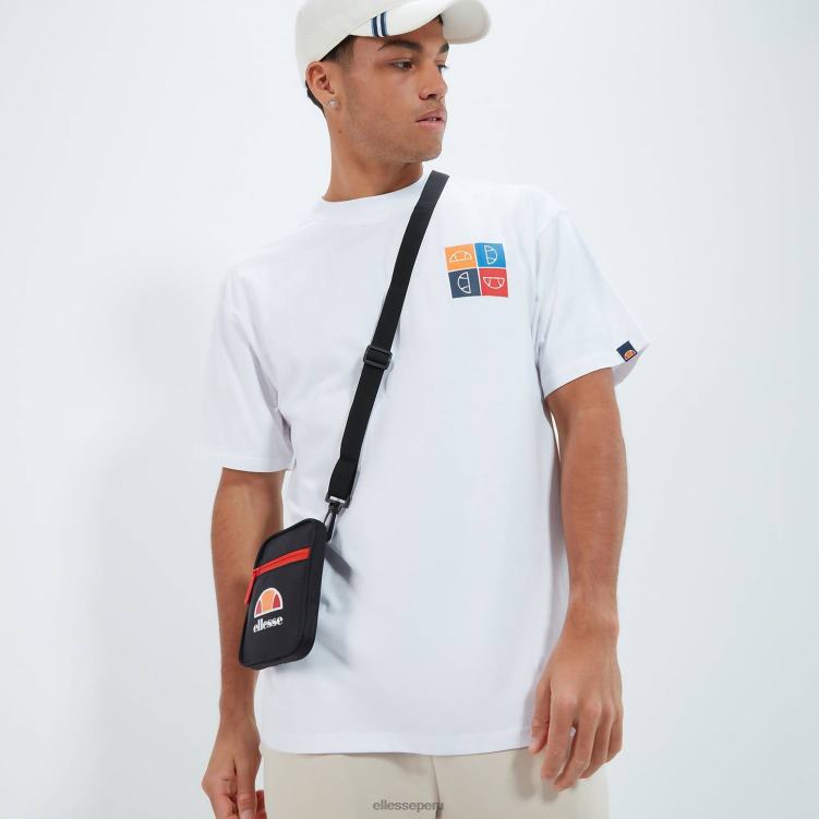 hombres camiseta rolletto ropa Ellesse blanco PZZNT372