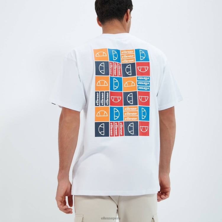 hombres camiseta rolletto ropa Ellesse blanco PZZNT372