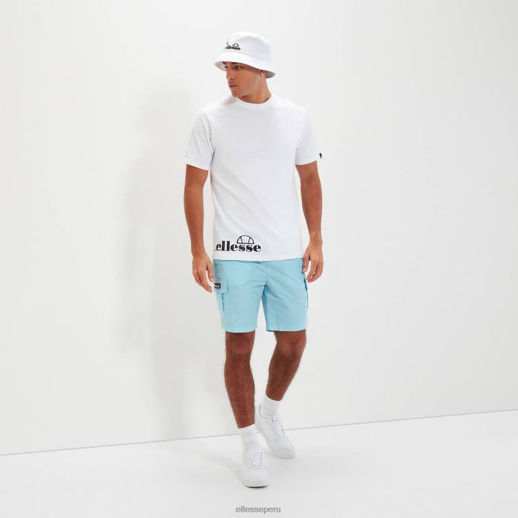 hombres camiseta serana ropa Ellesse blanco PZZNT334