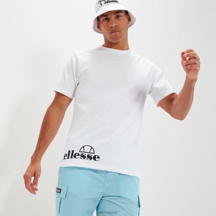 hombres camiseta serana ropa Ellesse blanco PZZNT334