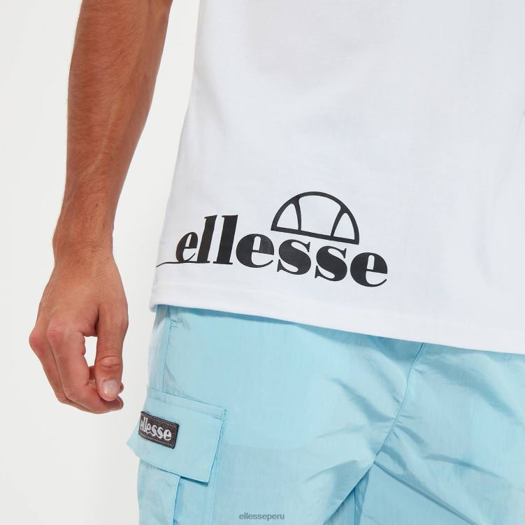 hombres camiseta serana ropa Ellesse blanco PZZNT334
