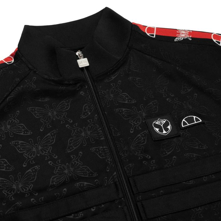 hombres parte superior de la pista del mañana ropa Ellesse negro PZZNT320