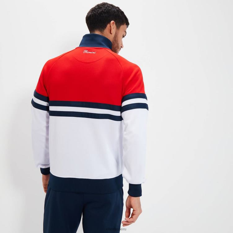hombres top deportivo de rímini ropa Ellesse rojo/blanco/azul marino PZZNT323