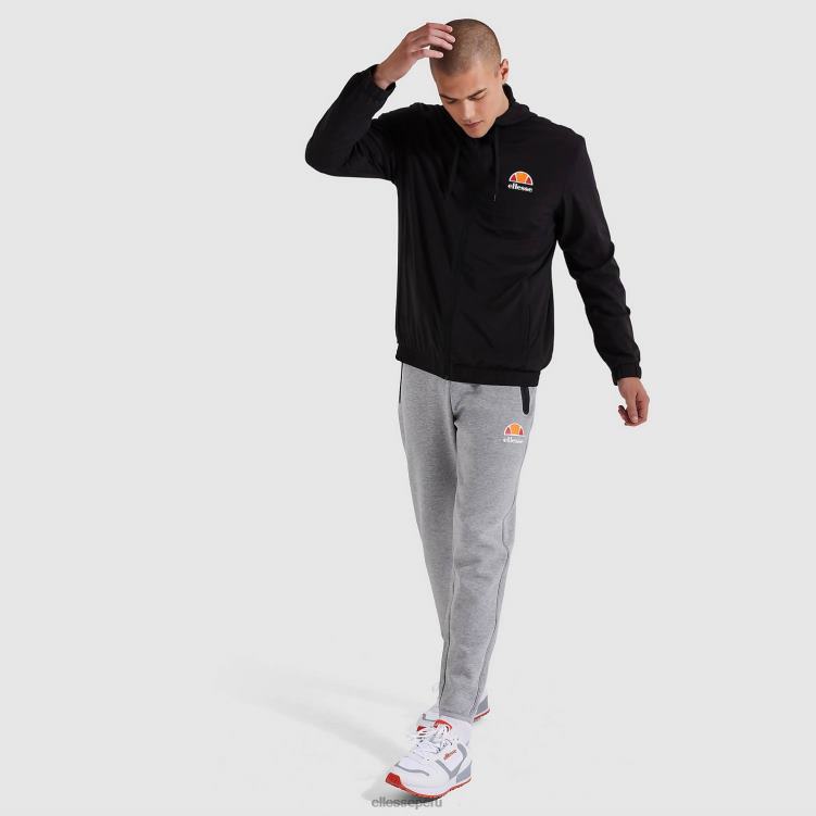 hombres top deportivo sella ropa Ellesse negro PZZNT324