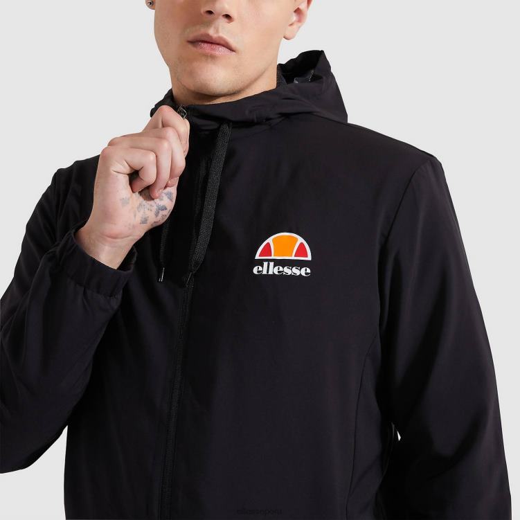 hombres top deportivo sella ropa Ellesse negro PZZNT324