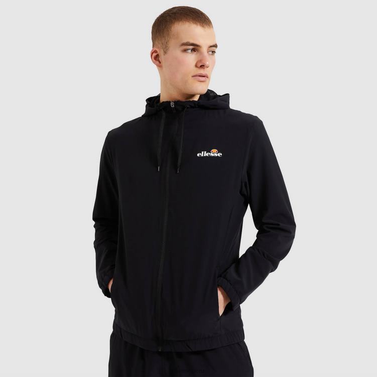 hombres top deportivo sella ropa Ellesse negro PZZNT324