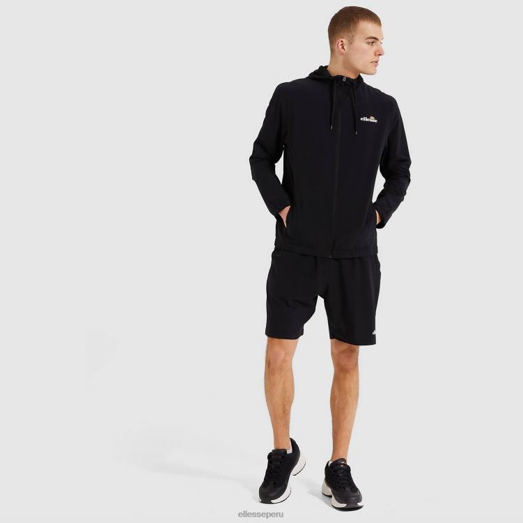 hombres top deportivo sella ropa Ellesse negro PZZNT324