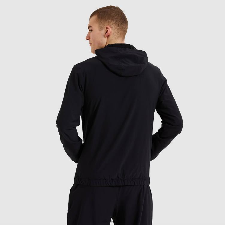 hombres top deportivo sella ropa Ellesse negro PZZNT324