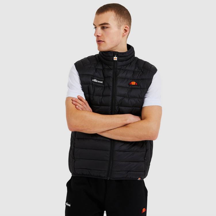hombres chaleco bardy ropa Ellesse negro PZZNT281