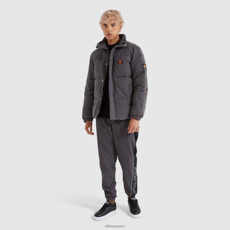 hombres chaqueta acolchada igris ropa Ellesse gris oscuro PZZNT468