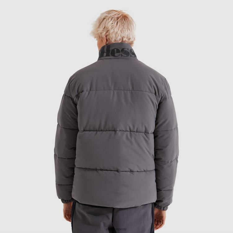 hombres chaqueta acolchada igris ropa Ellesse gris oscuro PZZNT468