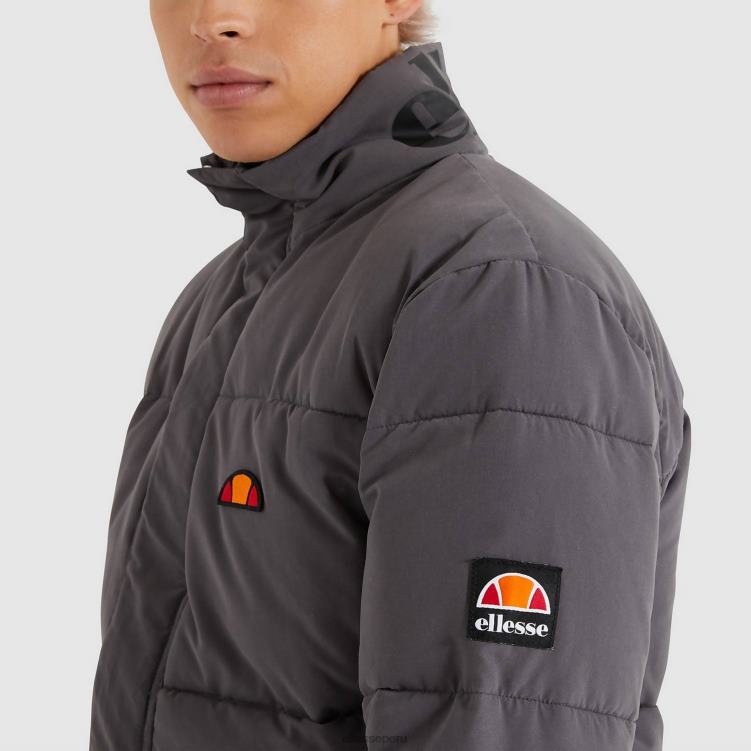 hombres chaqueta acolchada igris ropa Ellesse gris oscuro PZZNT468