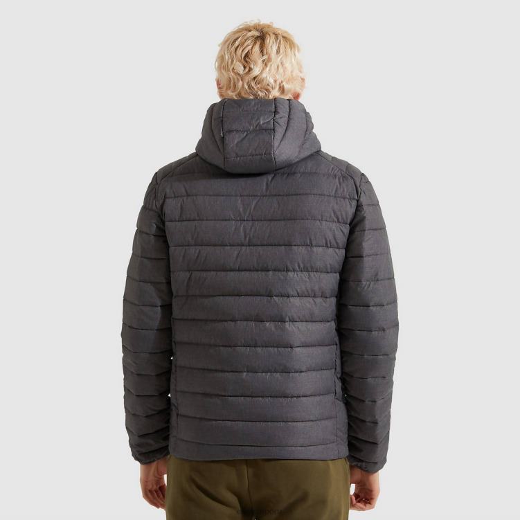 hombres chaqueta acolchada lombardía ropa Ellesse marga gris oscuro PZZNT287