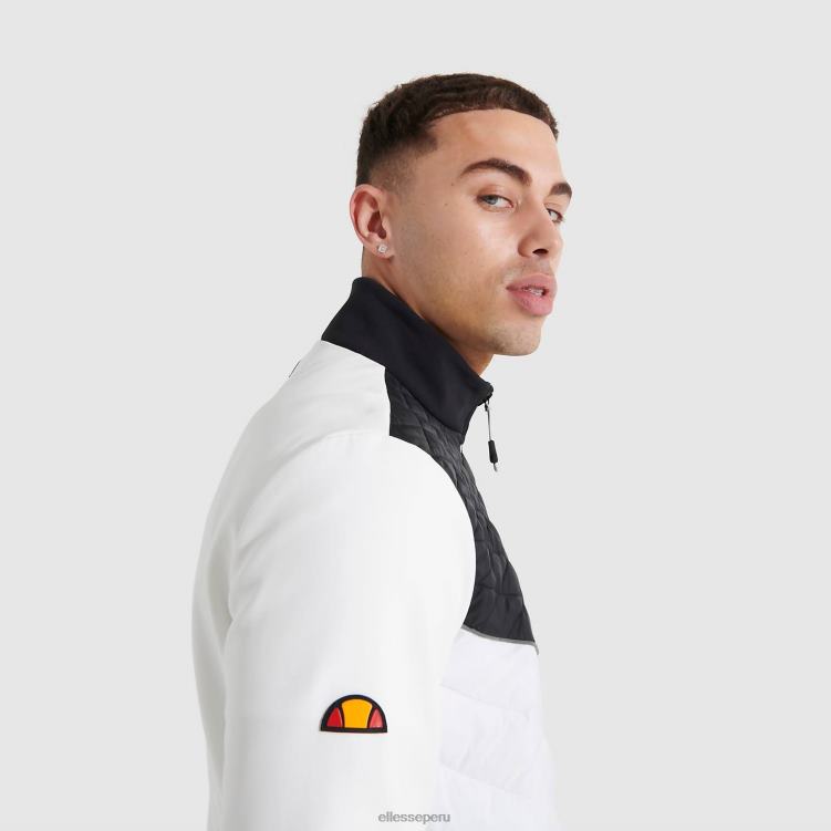 hombres chaqueta bassoni ropa Ellesse blanco PZZNT469