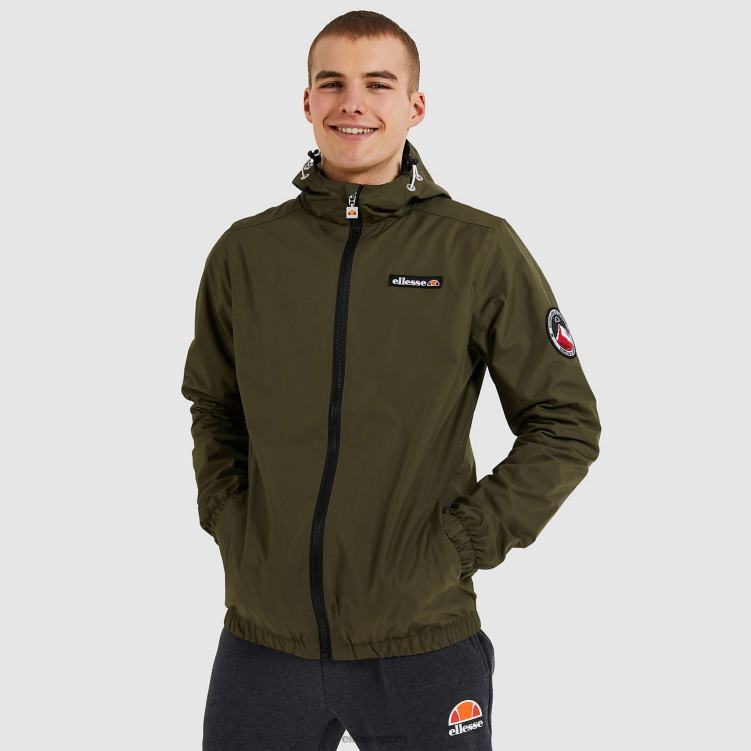 hombres chaqueta de terrazo ropa Ellesse caqui PZZNT271