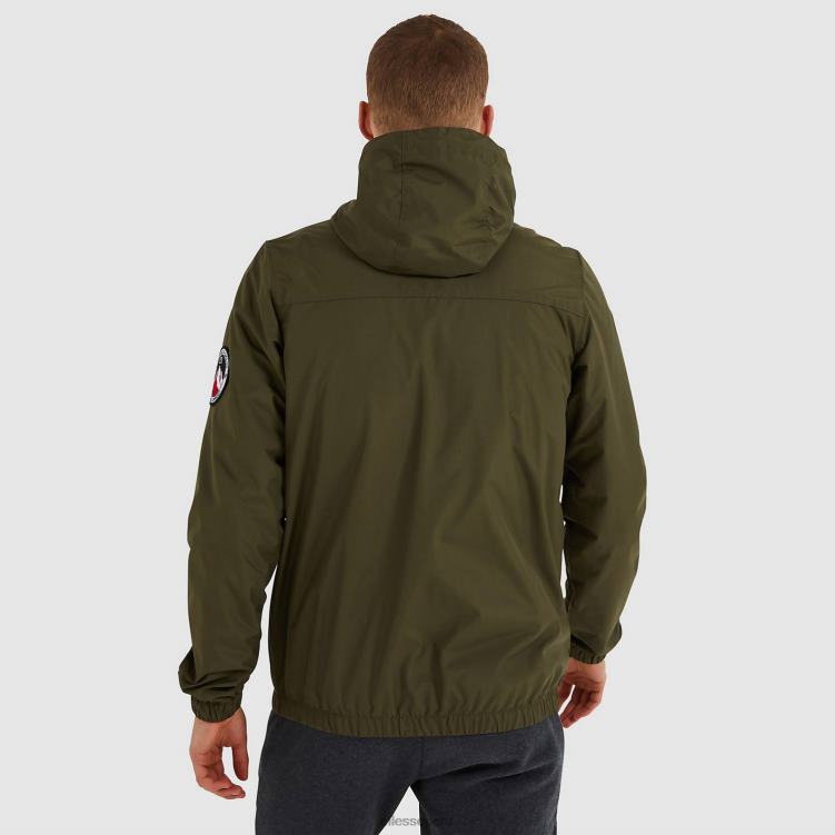 hombres chaqueta de terrazo ropa Ellesse caqui PZZNT271