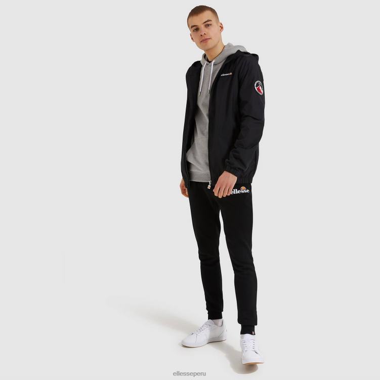 hombres chaqueta de terrazo ropa Ellesse negro PZZNT272