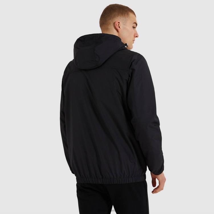 hombres chaqueta de terrazo ropa Ellesse negro PZZNT272