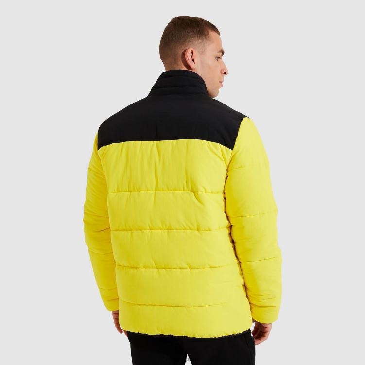 hombres chaqueta nebulosa ropa Ellesse amarillo PZZNT467