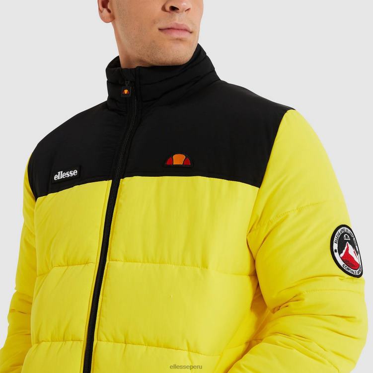 hombres chaqueta nebulosa ropa Ellesse amarillo PZZNT467