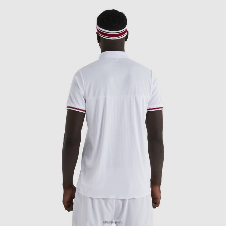 hombres polo de lin ropa Ellesse blanco PZZNT477