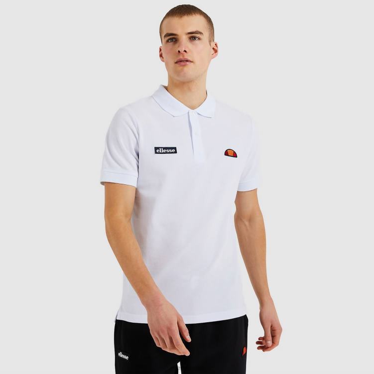 hombres polo de monte ropa Ellesse blanco PZZNT382