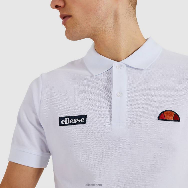 hombres polo de monte ropa Ellesse blanco PZZNT382