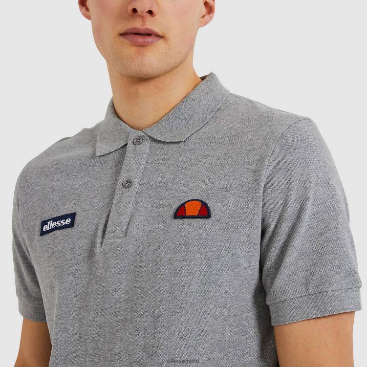 hombres polo de monte ropa Ellesse marga gris PZZNT383