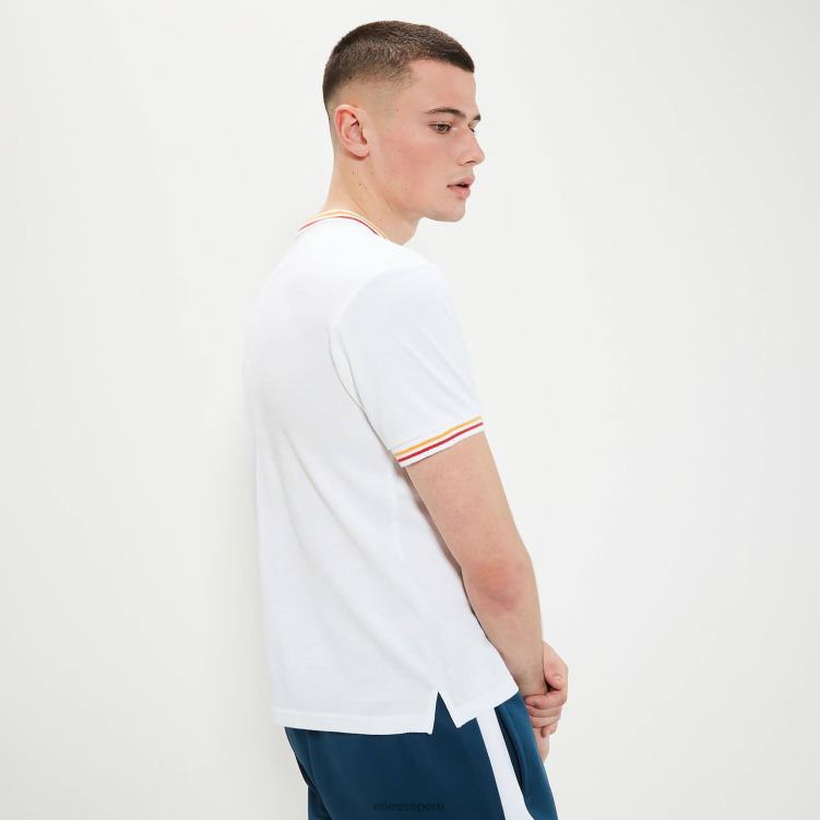 hombres polo de rooks ropa Ellesse blanco PZZNT390