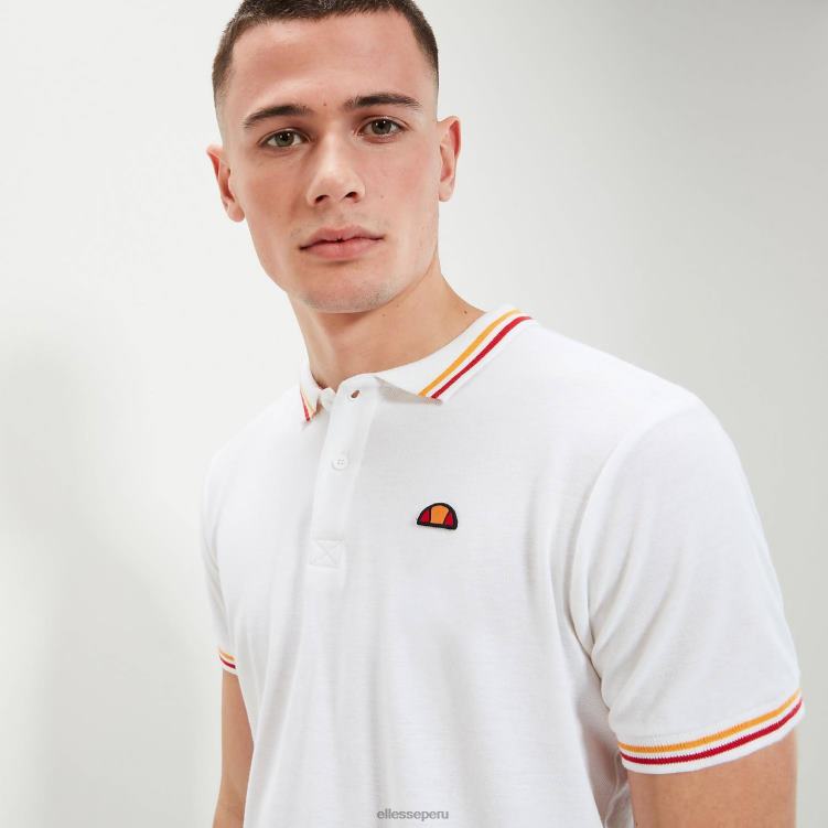 hombres polo de rooks ropa Ellesse blanco PZZNT390