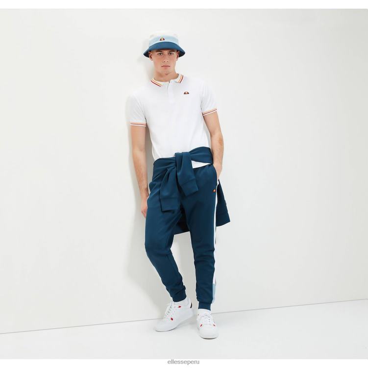 hombres polo de rooks ropa Ellesse blanco PZZNT390