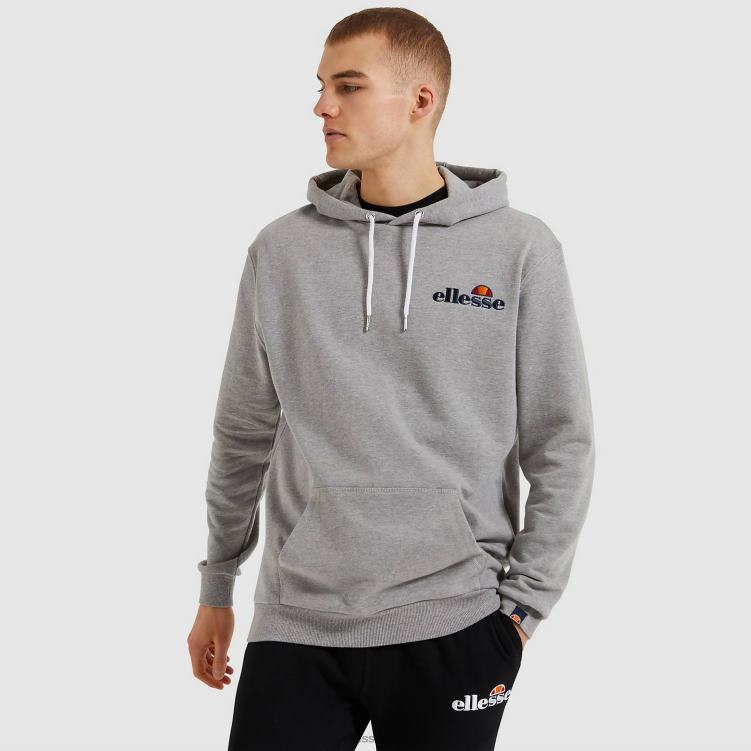 hombres primero sudadera con capucha ropa Ellesse gris PZZNT314
