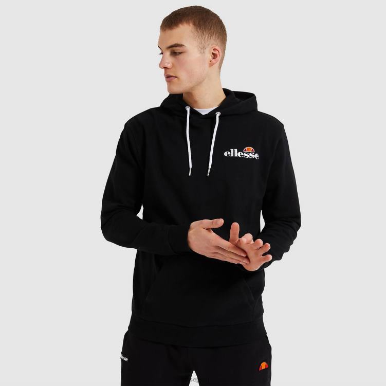 hombres primero sudadera con capucha ropa Ellesse negro PZZNT319