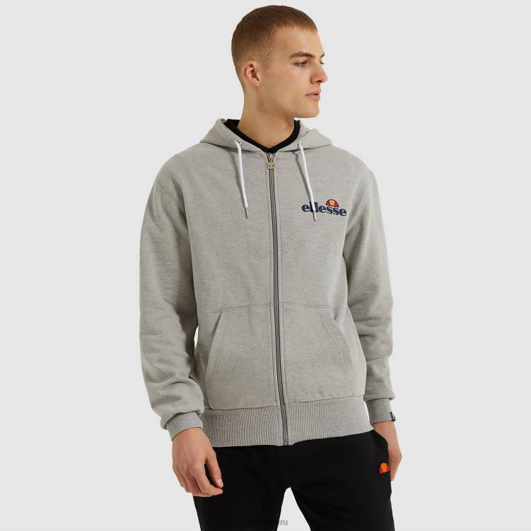 hombres sudadera con capucha briero ropa Ellesse gris PZZNT305