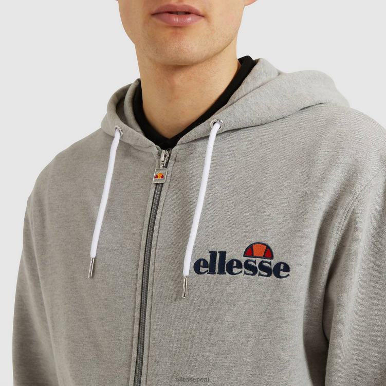 hombres sudadera con capucha briero ropa Ellesse gris PZZNT305