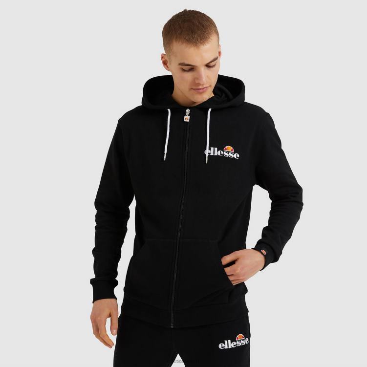 hombres sudadera con capucha briero ropa Ellesse negro PZZNT315
