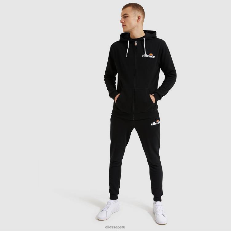 hombres sudadera con capucha briero ropa Ellesse negro PZZNT315