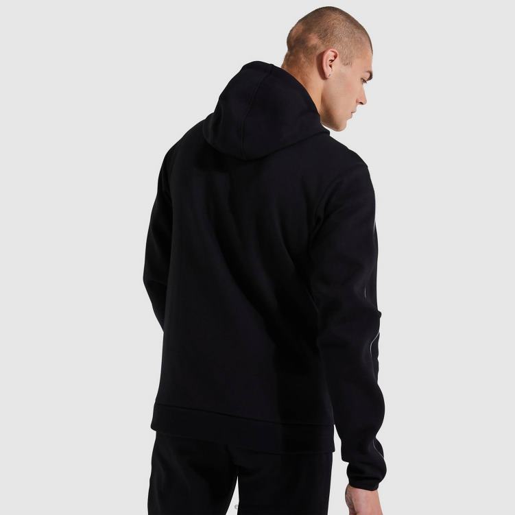 hombres sudadera con capucha ornari fz ropa Ellesse negro PZZNT316